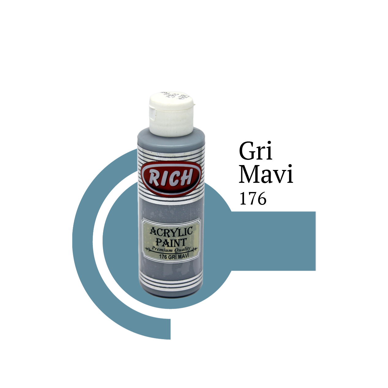Akrilna boja RICH gray blue 176