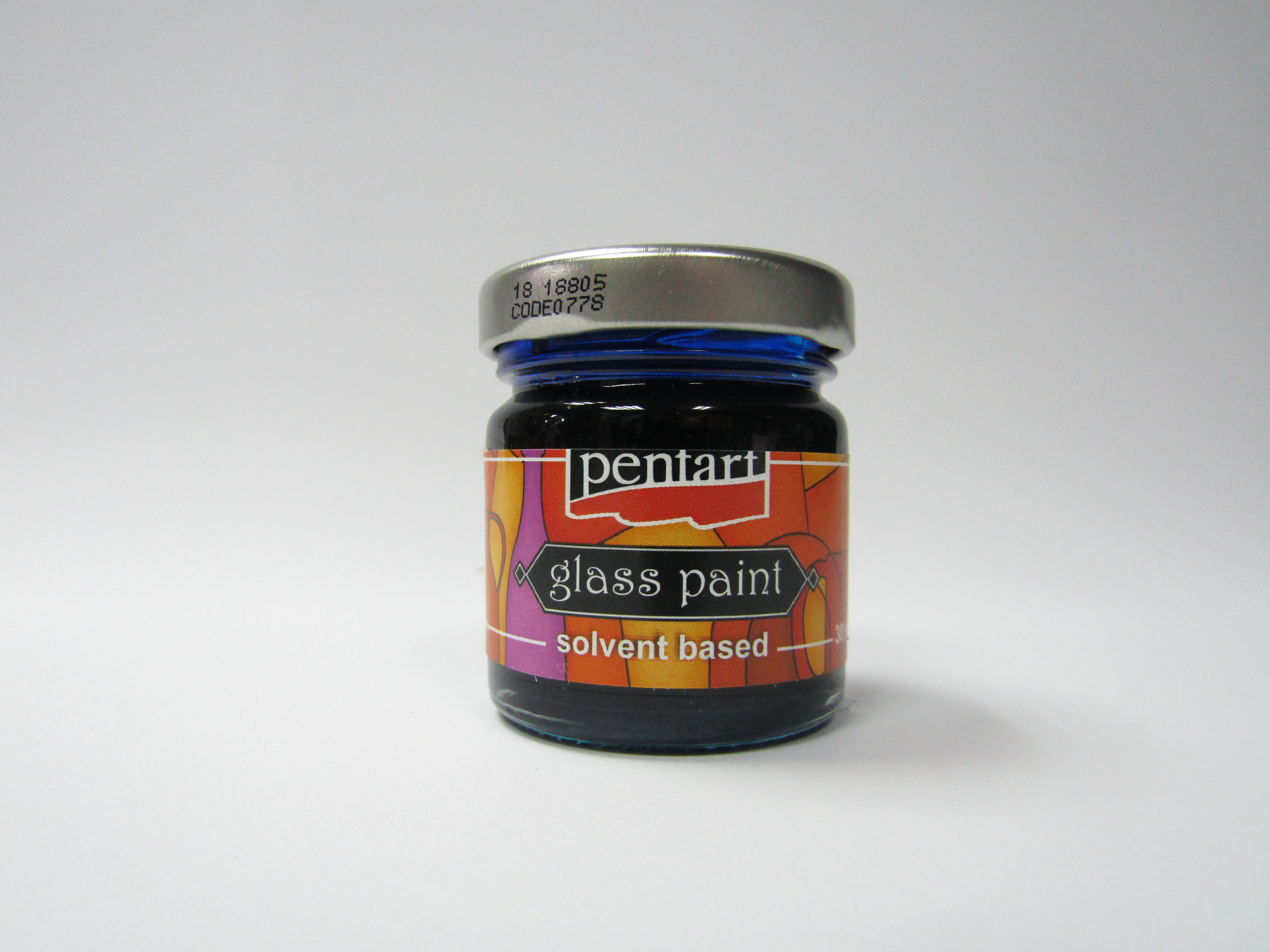 Pentart boja za staklo blue