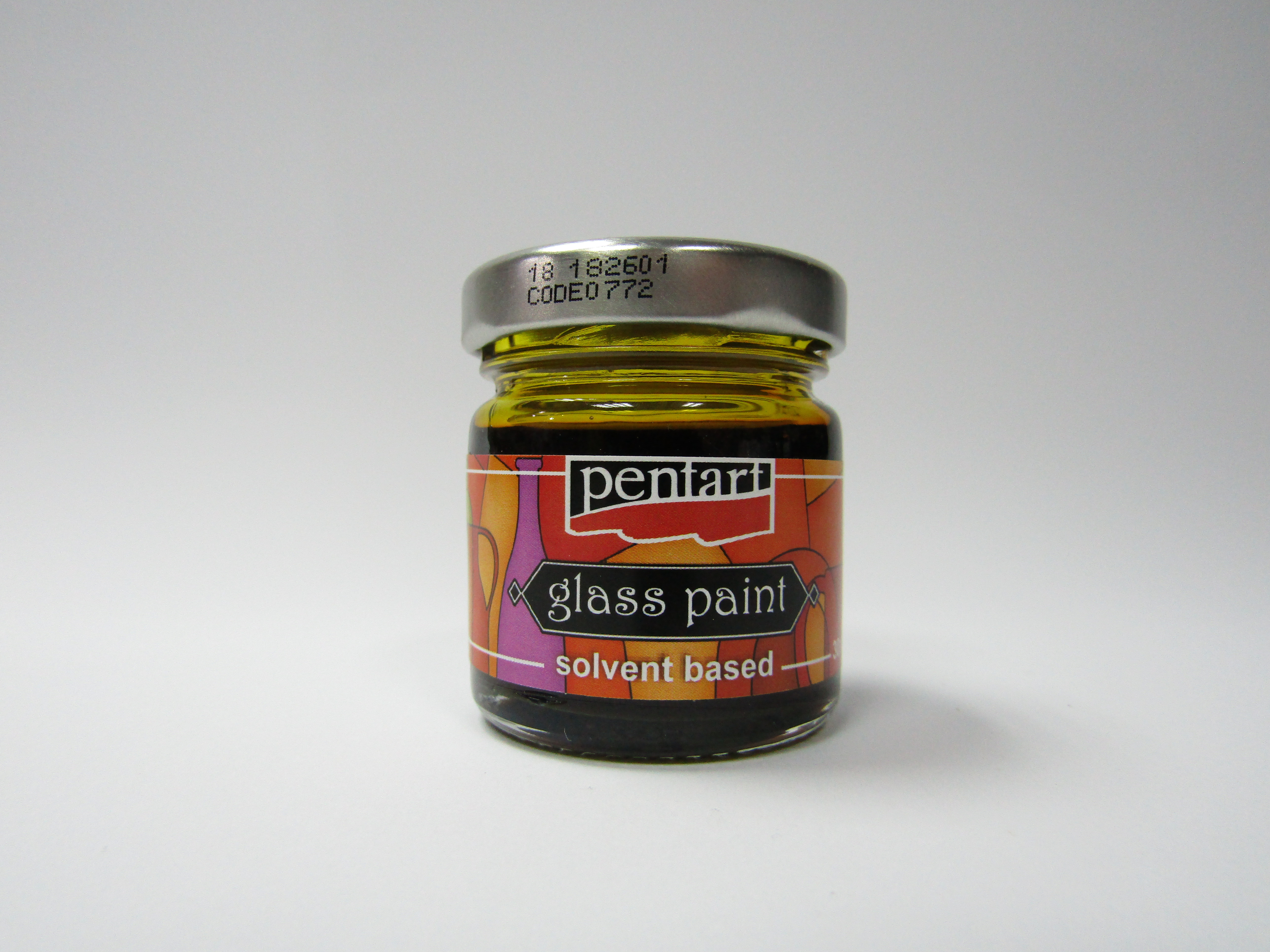 Pentart boja za staklo yellow