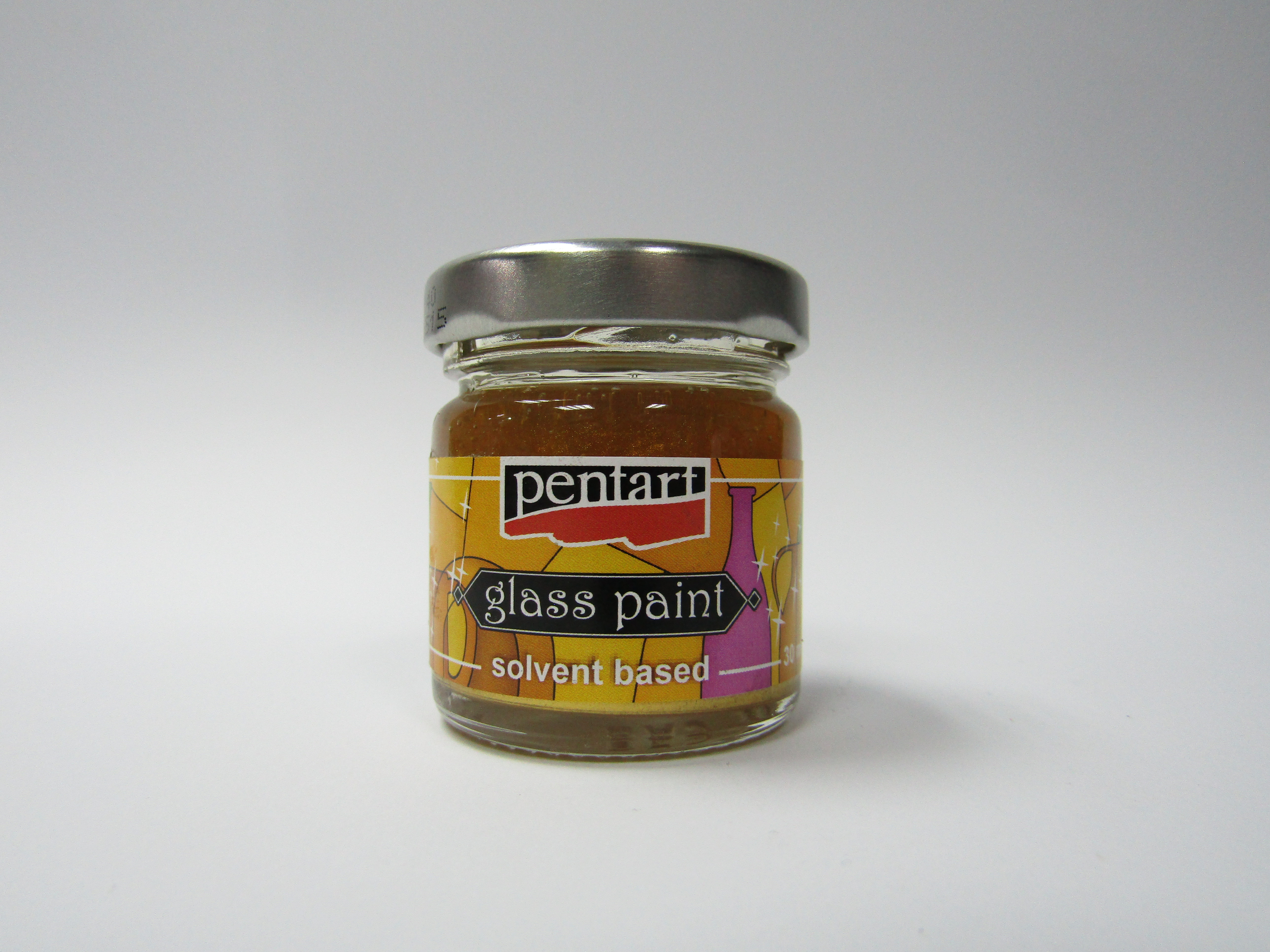 Pentart boja za staklo gold